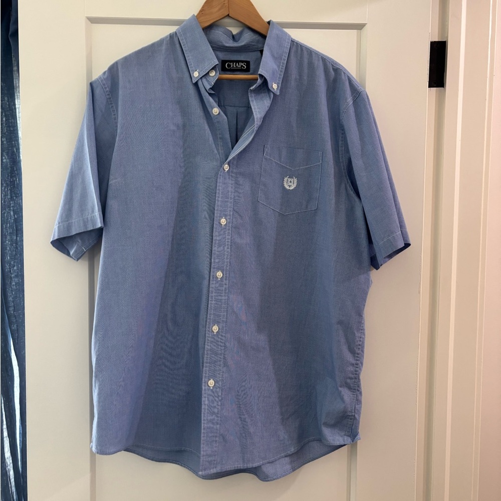 Chaps Men's Light Blue Button Down Shirt